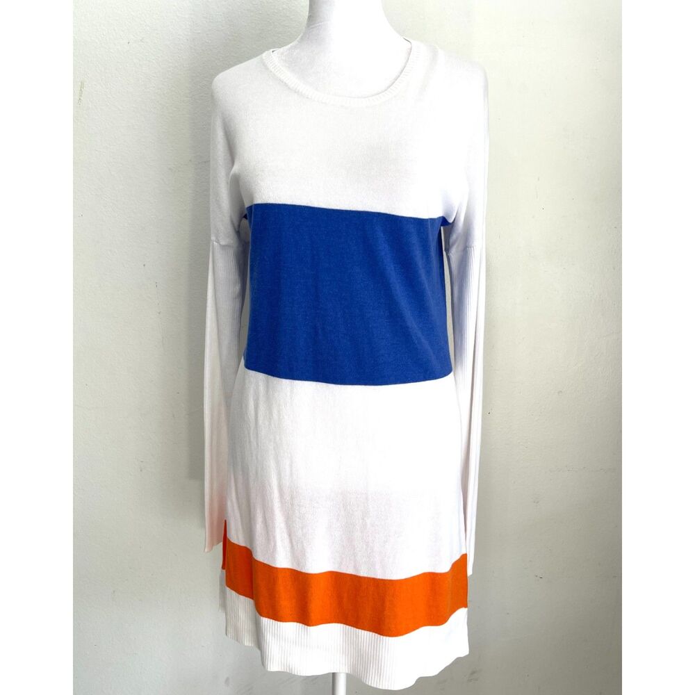 Tommy Bahama sweater dress light knit stripes colorful casual women XS NWT